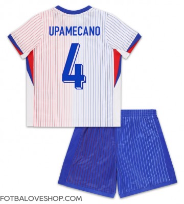 Francie Dayot Upamecano #4 Dětské Venkovní Dres ME 2024 Krátký Rukáv (+ trenýrky)